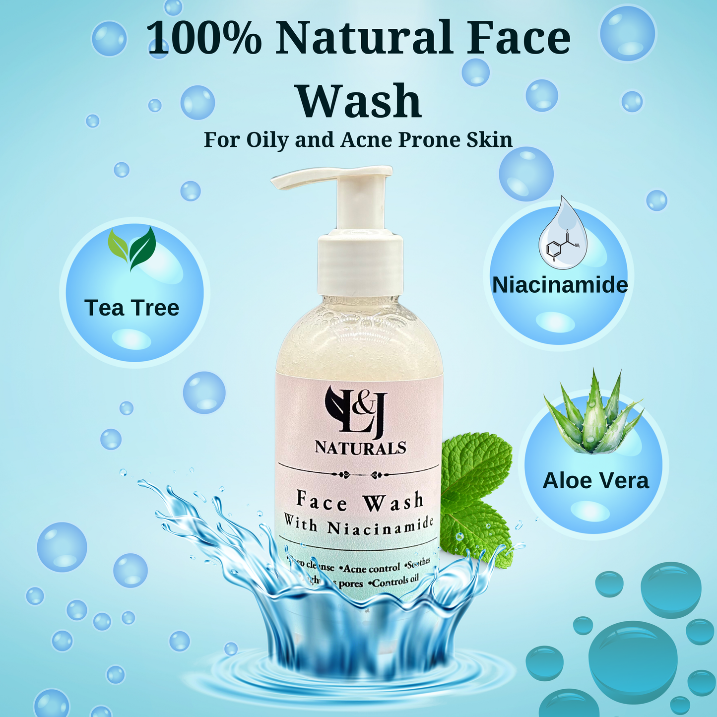 Oil Control Face Wash - L&J Naturals