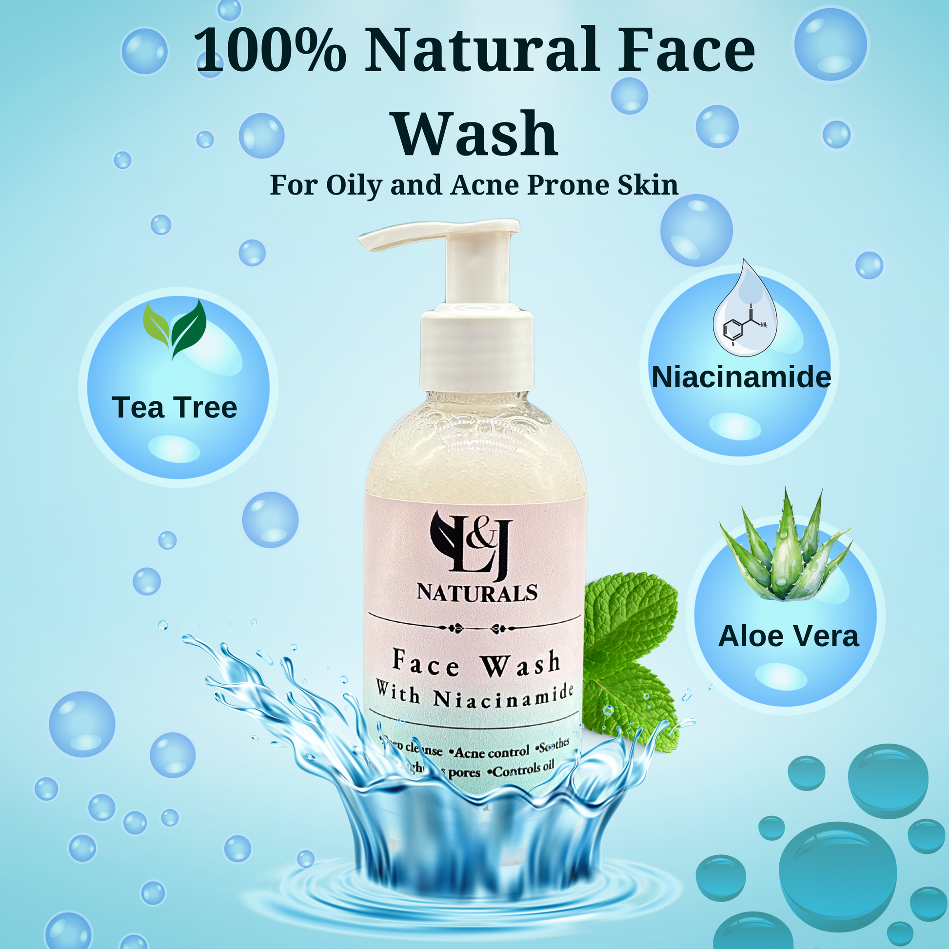 Oil Control Face Wash - L&J Naturals