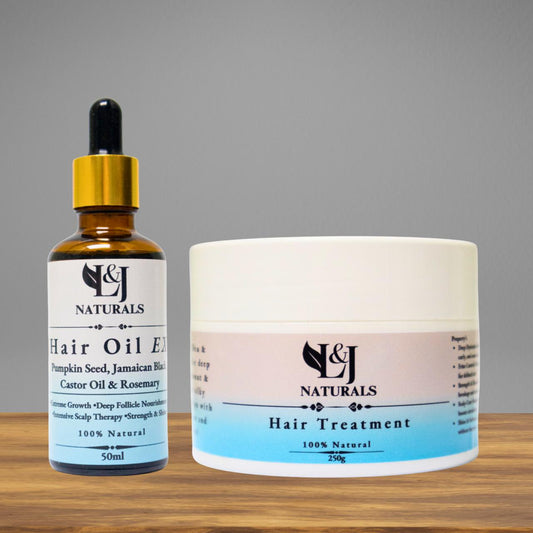 Ultimate Hair Growth & Restore Combo – Hair Oil EX and Hair Treatment for hair growth, repair, and shine
